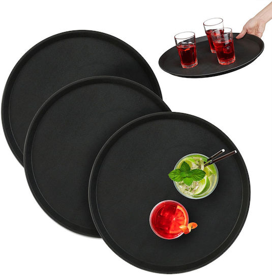 Relaxdays Serviertablett 40x40cm 3 Stück Relaxdays Serviertablett 40x40cm 3 Stück