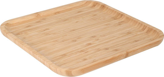 Excellent Houseware Bamboo Serving Tray 30x30x2cm