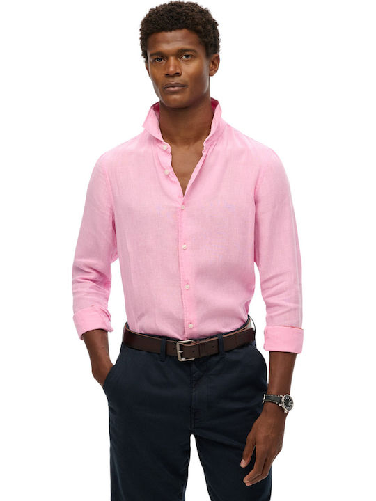 D2 Stud Vacation Long-sleeved Linen Shirt Multicolour