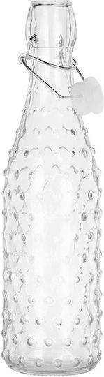 Orion Sticlă de Apă din Sticlă cu Clemă Transparentă 500ml