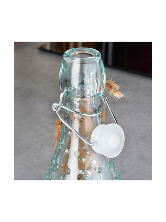 Orion Μπουκάλι Νερού Γυάλινο με Κλιπ Διάφανο 500ml