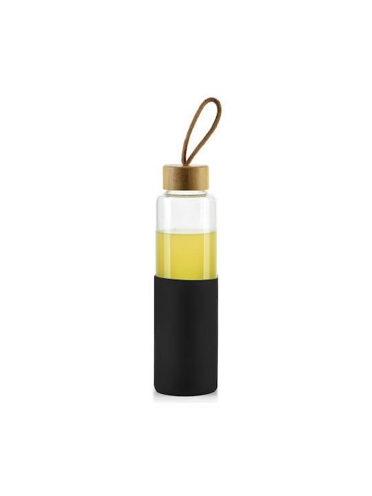 Vilde Sticlă De Apă Din Sticlă Cu Capac Șurub Negru 600ml