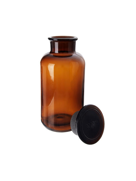 Orion Μπουκάλι Νερού Γυάλινο με Φελλό Καφέ 1000ml Orion Μπουκάλι Νερού Γυάλινο με Φελλό Καφέ 1000ml
