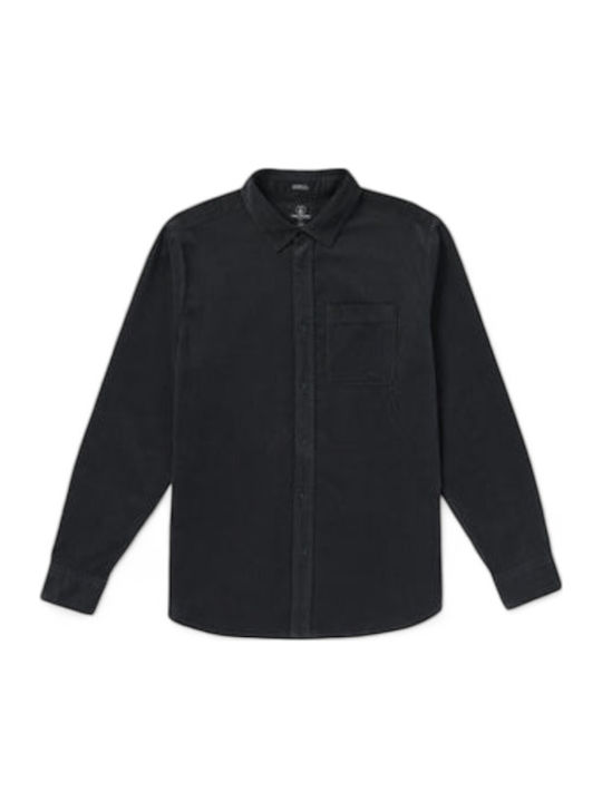 Zander Langärmlig Hemd Asphalt Black