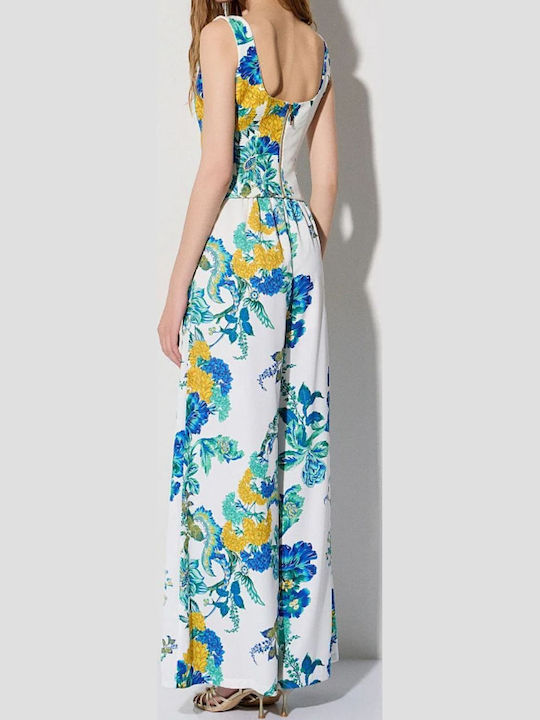Women's High Rise Pantaloons in Regular Fit Floral Porcelain
