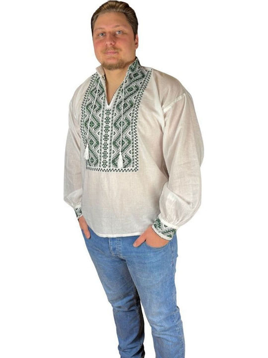 Bluza White Crystal/olive