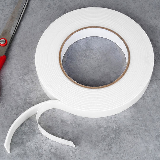 Vilde Adhesive Foam Double-Sided Tape White 5mx19mm