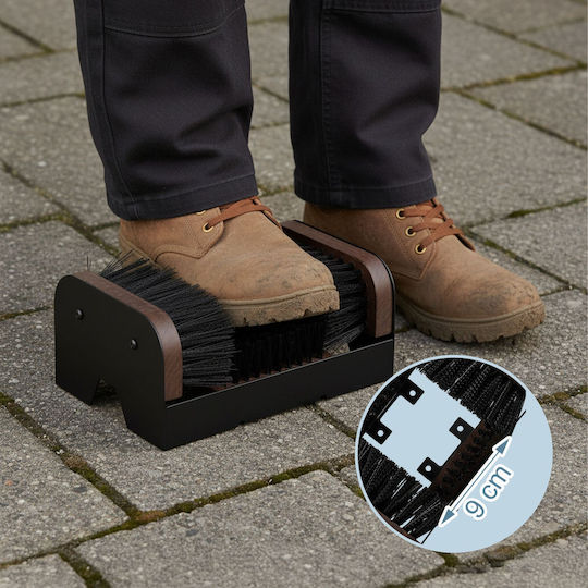 Răzuitor de Încălțăminte Relaxdays Negru Maro Dimensiuni 10x23x15,5cm Greutate 1,2kg
