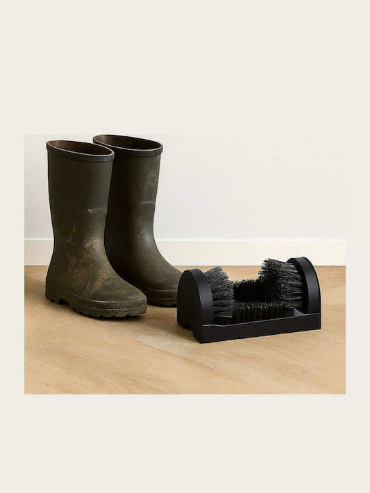 Relaxdays Perie de Curățare pentru Încălțăminte Neagră 11.5x46.5x15cm Set de Montare Inclus