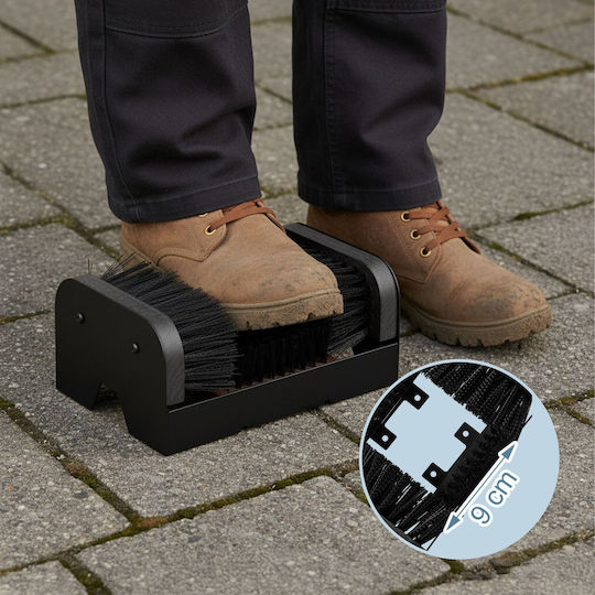 Perii Pentru Curățarea Încălțămintei Pe 3 Laturi Negre 10x23x15.5cm