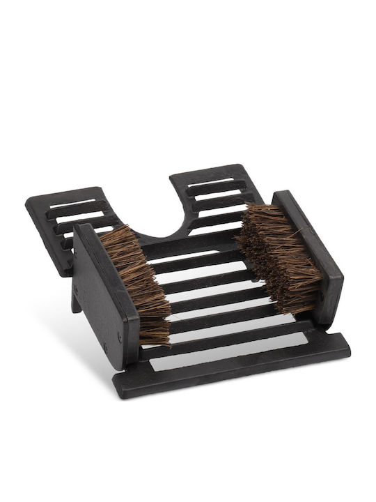 Relaxdays Shoe Scraper Cast Iron Black Brown 10.5x21.5x26.5 Cm