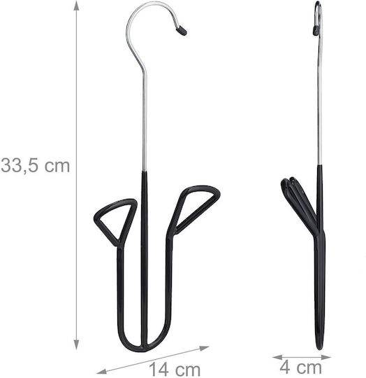 Set Suport Pentru Încălțăminte Relaxdays 3 Bucăți Negru Argintiu 33,5x4x14 Cm