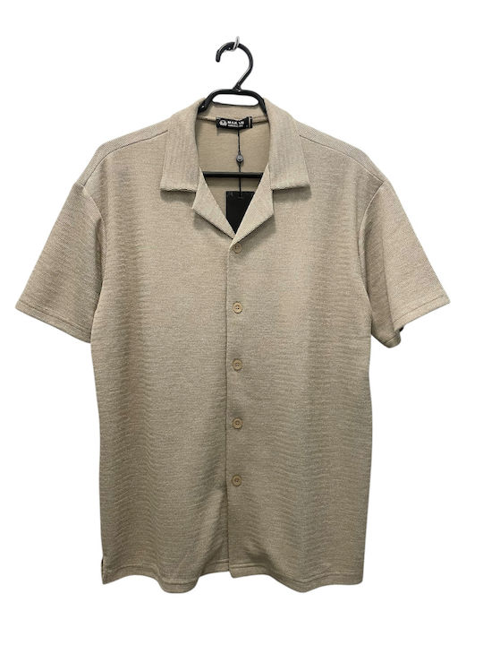Kurzärmlig Hemd Beige