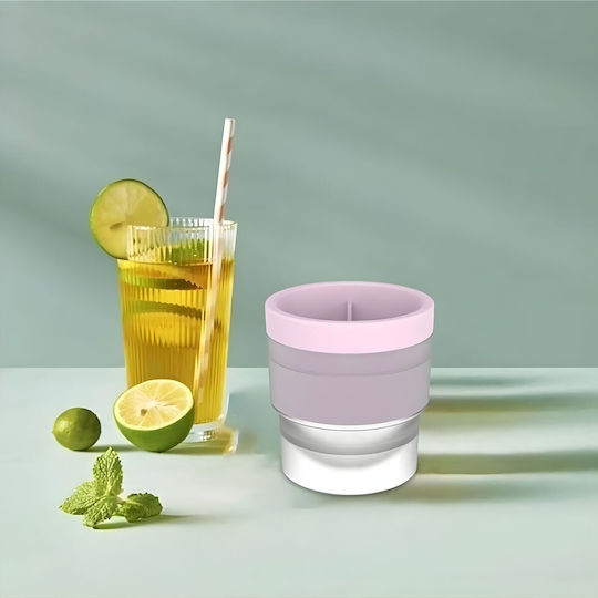 Alista Home Formă Pentru Cuburi De Gheață Rotundă Din Silicon Roz 165273