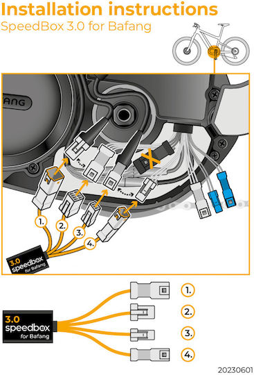 Speedbox 3.0 Bafang Motors 3-pin Connector