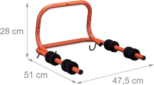 Relaxdays Fahrradkoffer & -halter Rot Schwarz 28x51x47,5 cm Maximale Kapazität 30 kg Faltbar