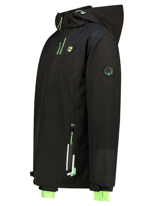 Зимно Яке Softshell Водоустойчиво и Ветроустойчиво Черно-Зелено