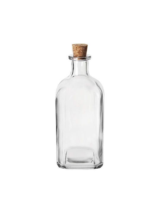 Orion Μπουκάλι Νερού Γυάλινο με Φελλό Διάφανο 530ml