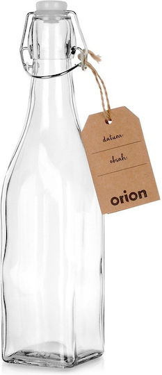 Orion Sticlă De Apă Din Sticlă Cu Clemă Transparentă 530ml
