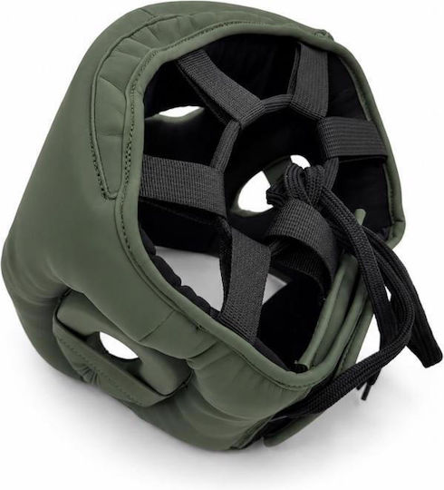 Chosen Adult Full Face Boxing Helmet Made of Synthetic Leather Green
