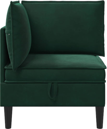 Scaun De Relaxare Catifelat Verde Închis 70x70x82cm