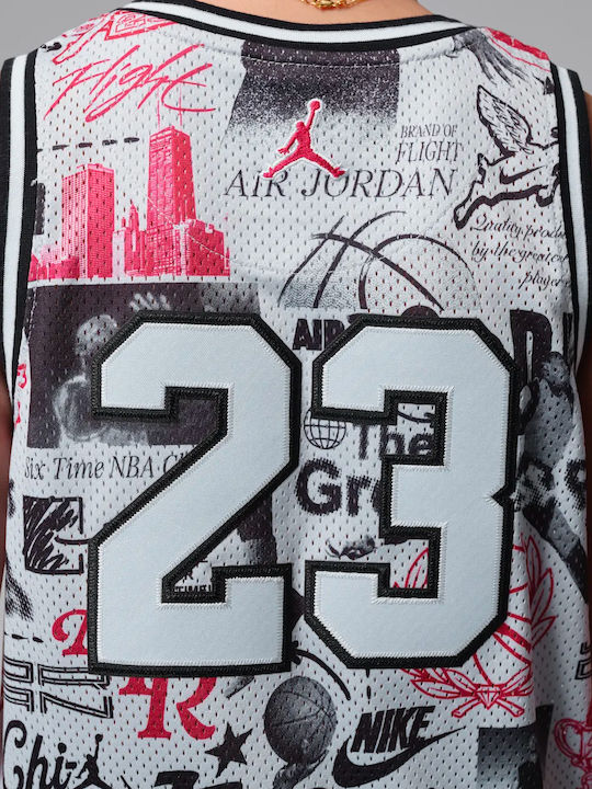 Kids Top Sleeveless Multicolour Printed 23 Jersey