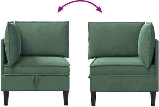 Πολυθρόνα Βελούδινη Πράσινο 70x70x82cm