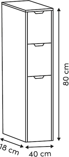 Sertar De Depozitare Din Lemn L76xL39.5xÎ85cm