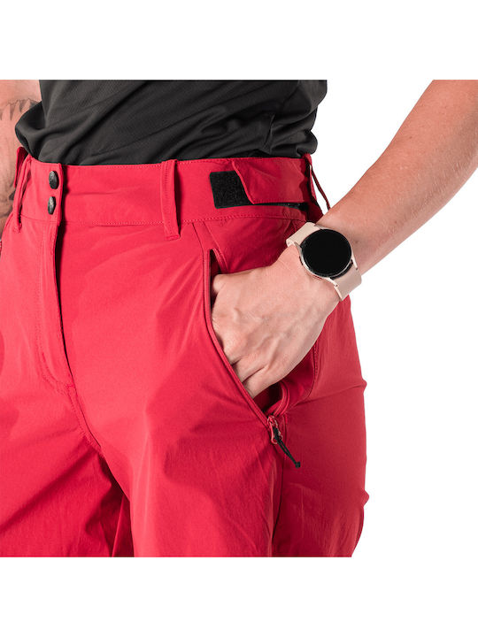 Northfinder Pantaloni Scurți de Drumeție Roșii pentru Femei