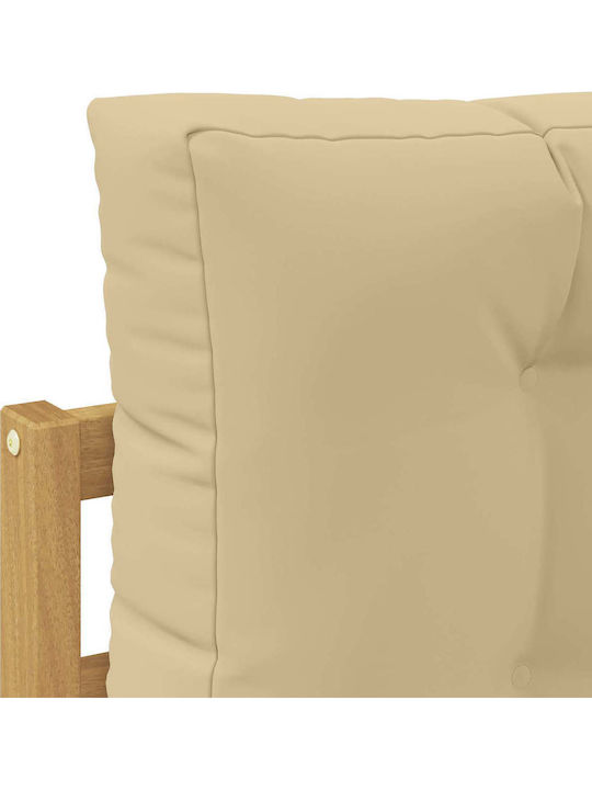 Corner Outdoor Wooden Sofa With Cushions 79x79x37cm