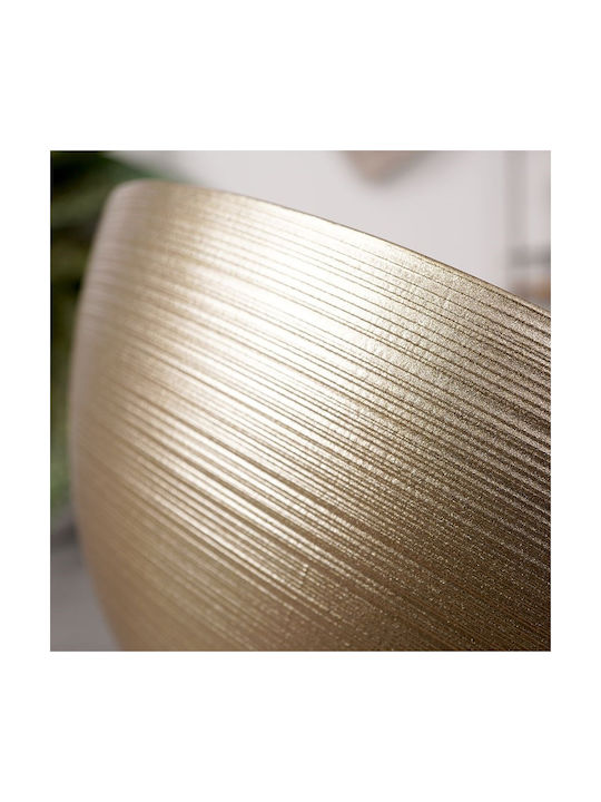 Vilde Vilde Servierschale Rund Glas Gold mit Durchmesser 15cm