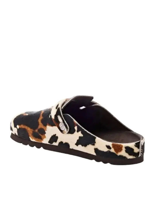 Grace Leather Winter Women's Slippers Multicoloured