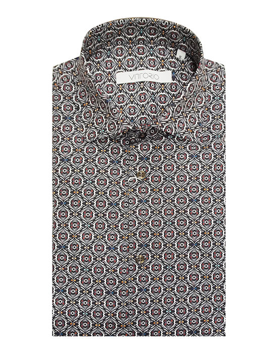 Long-sleeved Cotton Shirt Gray