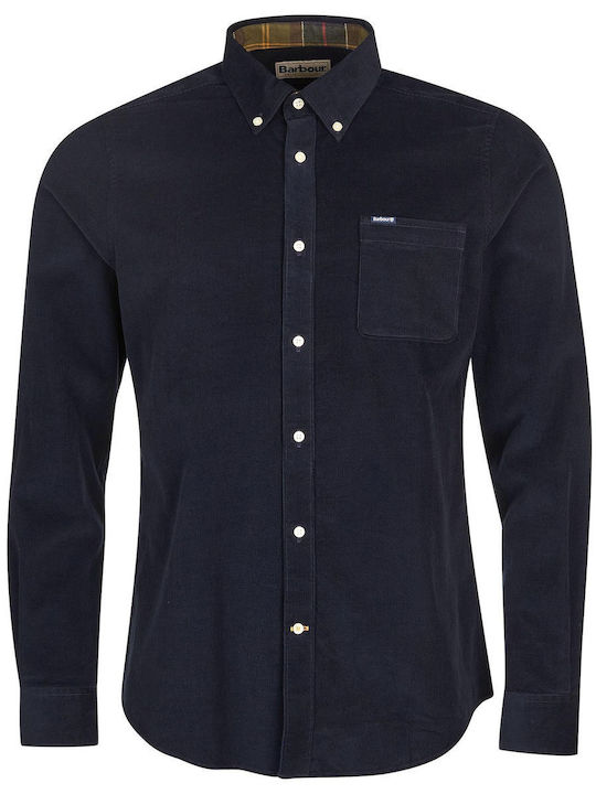 Ramsey Long-sleeved Corduroy Shirt Dark Blue