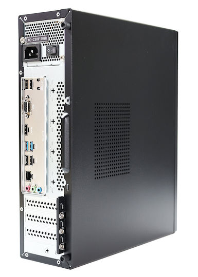 OptimX T5 SFF + Kit Tastatură și Mouse Wireless Recondiționat Grad A (Core i5-9500T/8GB/256GB SSD/W11 Pro)