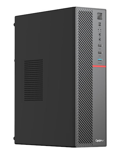 OptimX T5 SFF + Monitor Curbat 27" + Kit Tastatură Și Mouse USB Refurbished Grad A (Core i5-9400/16GB/512GB SSD/W11 Pro)