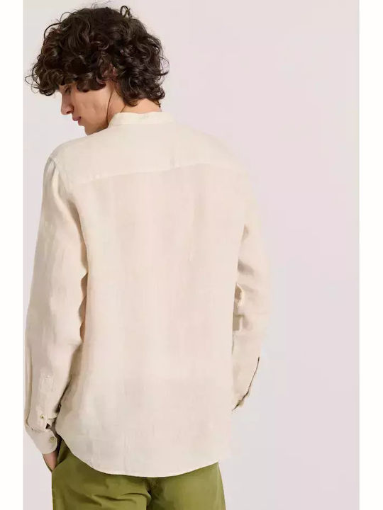 Long-sleeved Linen Shirt Sand