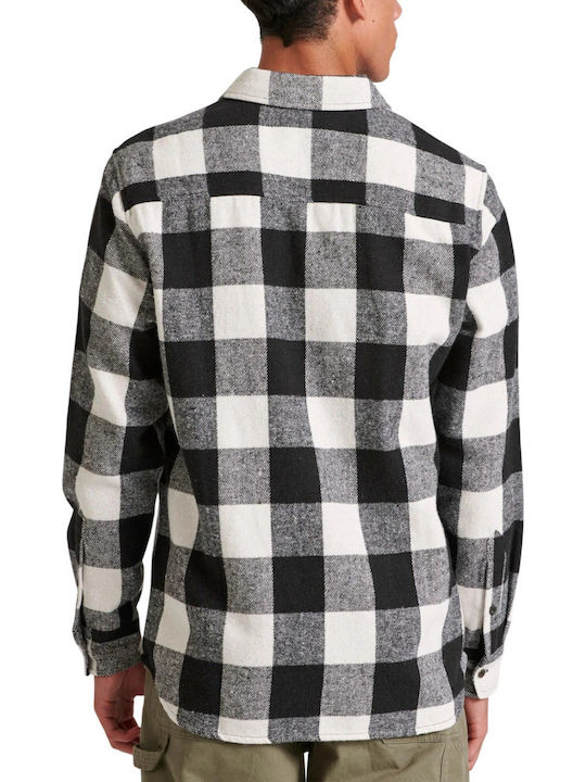 Funky Buddha Flanell Hemd Schwarz