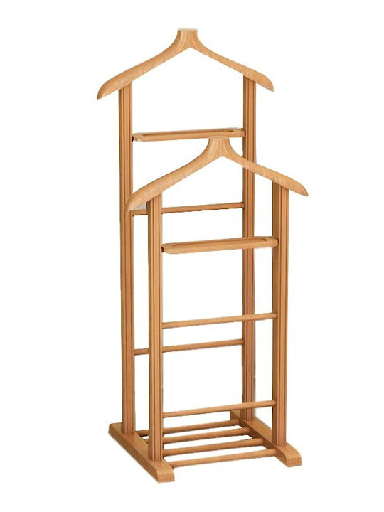 Megapap Beta II Wooden Floor Standing Hanger Brown 48x35x120cm