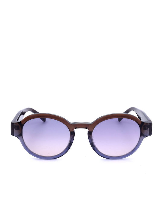 Scotch & Soda Unisex Sonnenbrille mit Mehrfarbig Kunststoff Gestell und Hellblau Verlaufsfarbe Linse SS7020-101