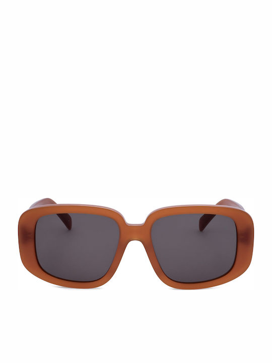 Celine Damentragen Sonnenbrillen mit Braunen Rahmen und Grauen Gläsern CL40299U-45A
