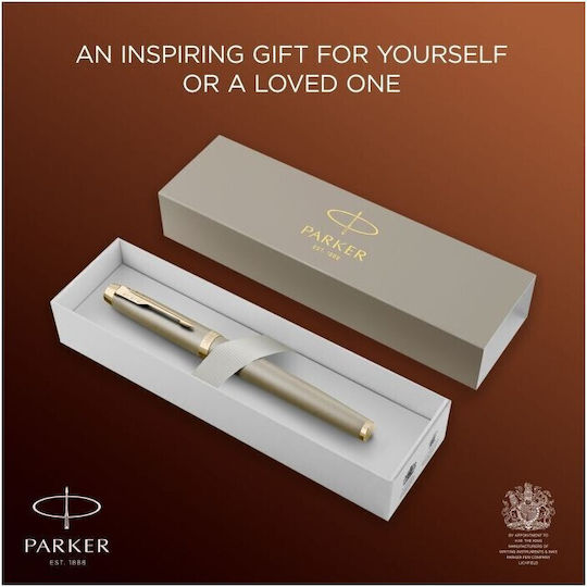 Parker Im Sandstone Cht Πένα Γραφής Fine Μπρούτζινη από Ορείχαλκο