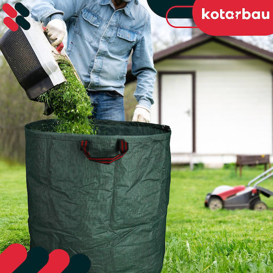Garden Basket Leaves Grass Round Foldable Large 635 L Set 5 Pcs