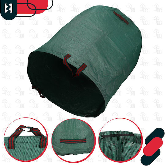 Coș de Grădină Frunze Iarbă Rotund Pliabil Mare 635 L Set 3 Bucăți