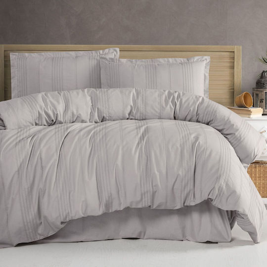 Clasy Home Σετ Διπλή 200x220cm Gray