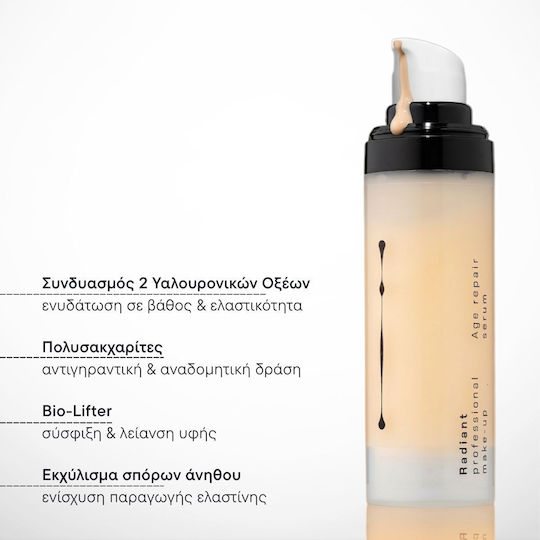 Radiant Age Repair Feuchtigkeitsspendend & Anti-Aging Serum Gesicht mit Hyaluronsäure für Strahlkraft & Straffung 30ml