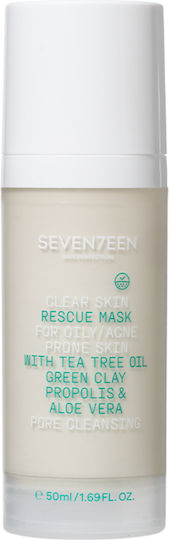 Seventeen Clear Skin Rescue Μάσκα Προσώπου 50ml