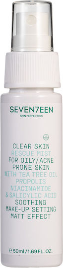 Seventeen Clear Skin Tea Tree Oil Face Mist Τόνωσης Προσώπου 50ml