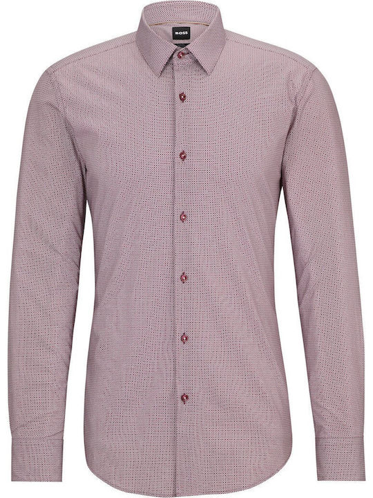 Hank Long-sleeved Cotton Shirt Red