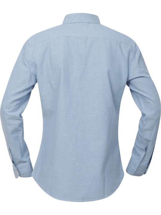 Battery Long-sleeved Cotton Shirt Sky Blue